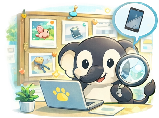 Elefante en videollamada sobre celular encontrado